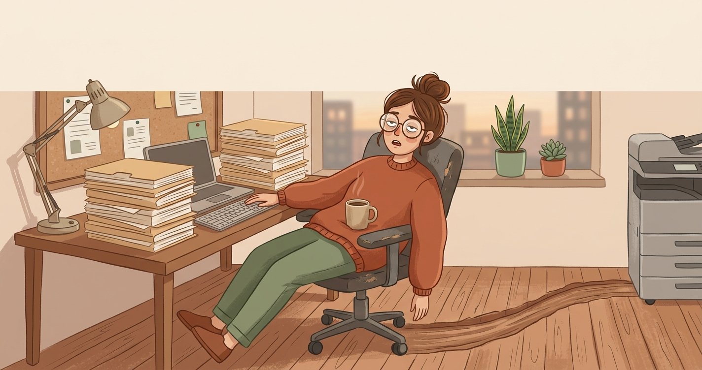 Vrouw uitgeblust door verveling